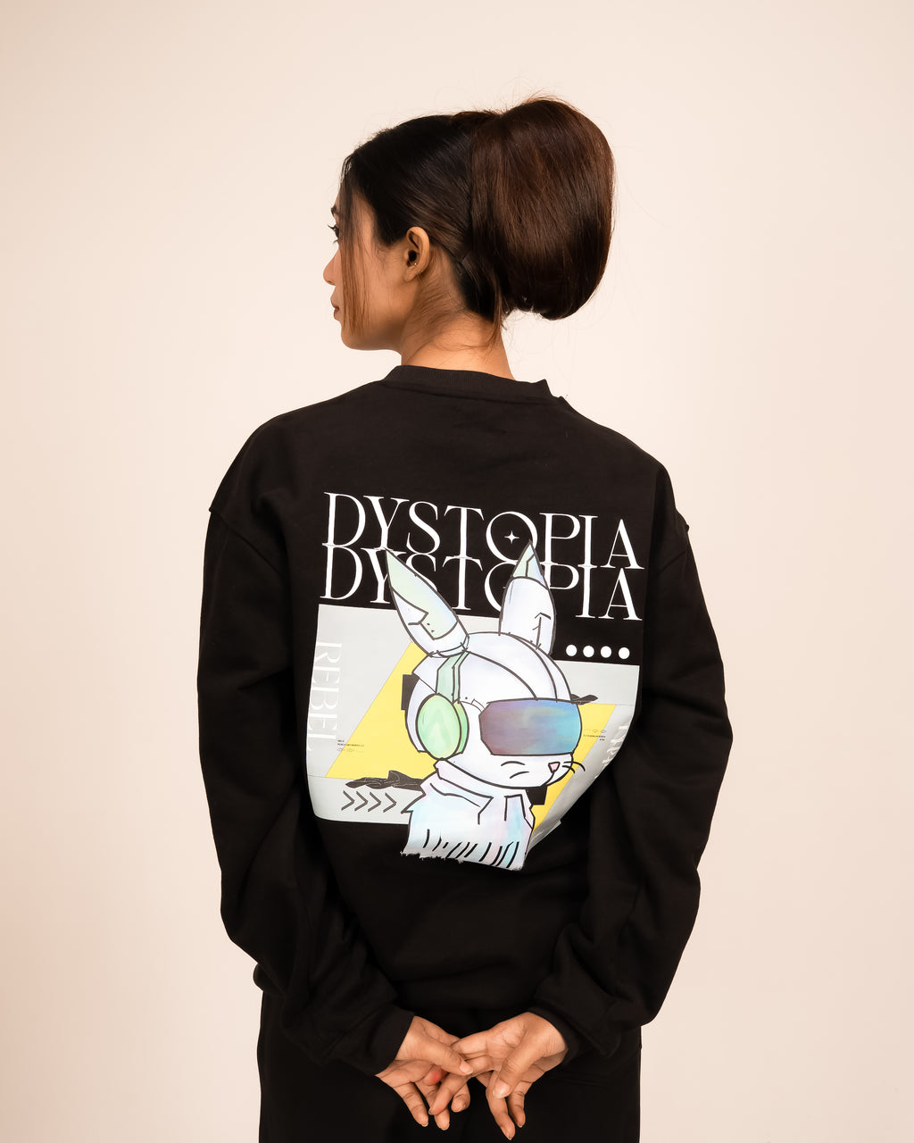 Dystopia Rabbit Graphic Sweatshirt