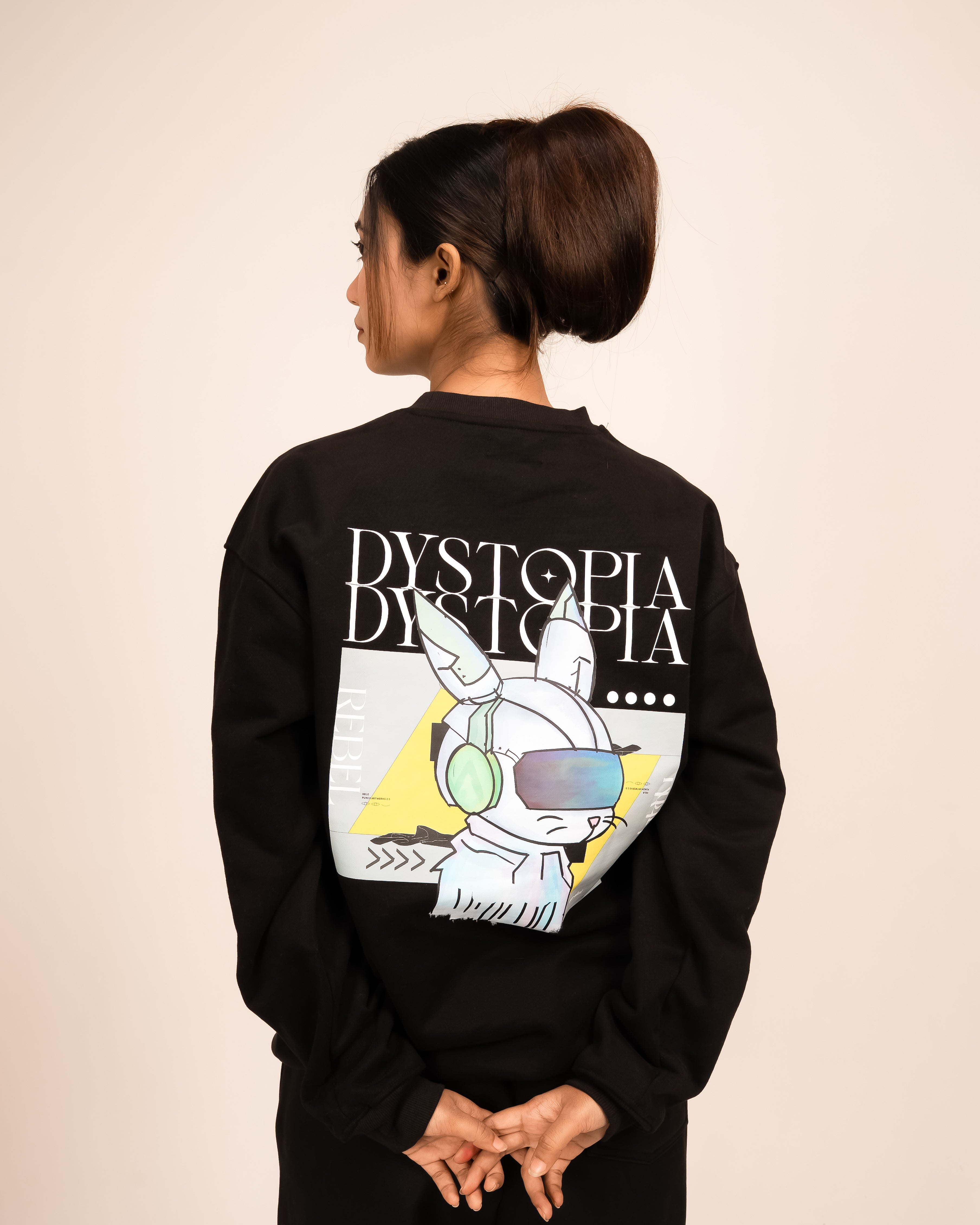 Dystopia Rabbit Graphic Sweatshirt